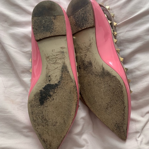 Pink Valentino Rockstud flats - Picture 2 of 4